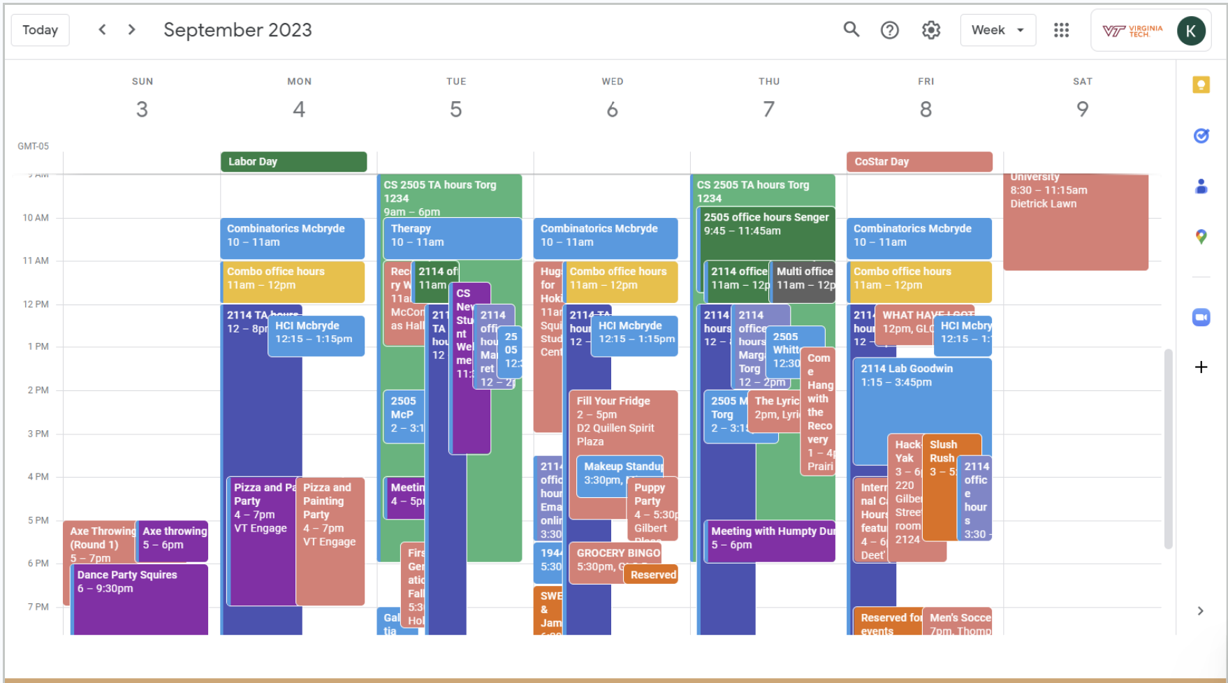 Calendar Application Development